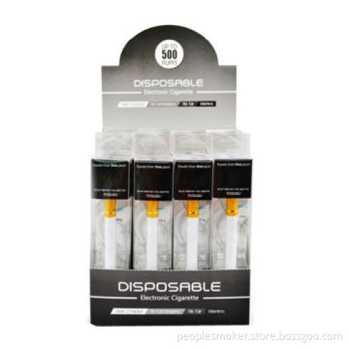 Disposable e cigarette with PVC box package